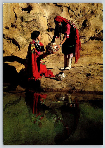 Cartolina acoma donna - cartolina,
