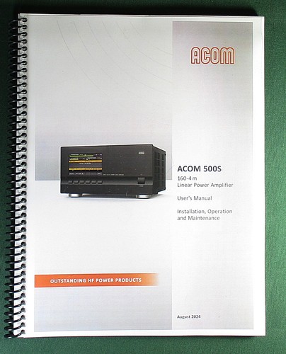 Manuale utente acom 500s - manuale,