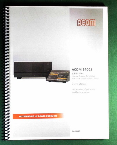 Manuale utente acom 1400s - manuale,