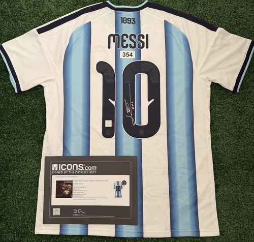 Maglia firmata lionel messi - maglia,