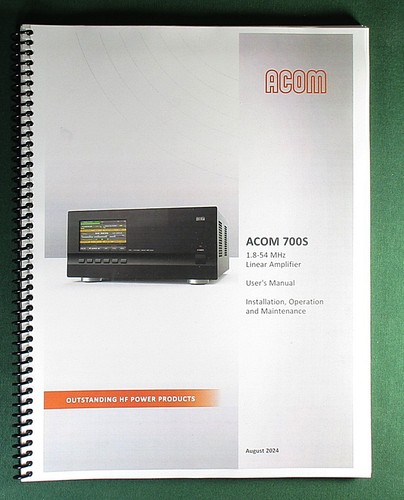 Manuale utente acom 700s - utente,