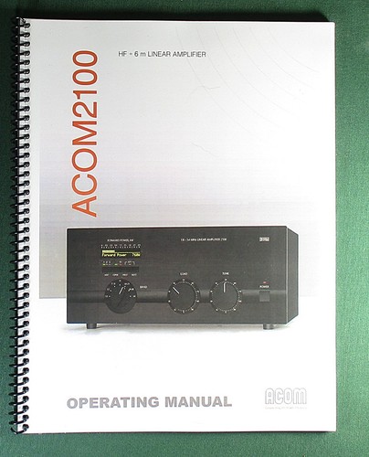Manuale utente acom 2100 - utente,